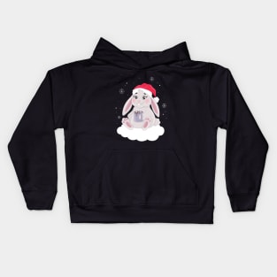 CHRISTMAS BUNNY Kids Hoodie